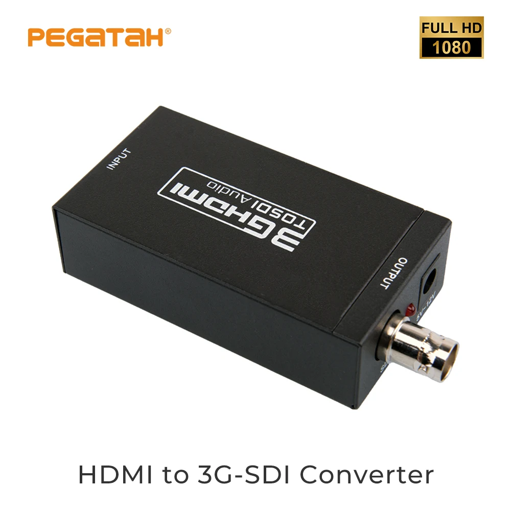 Преобразователь Аудио-и видеосигнала SDI в HDMI Mini HD 3G-SDI BNC преобразователь 1080P