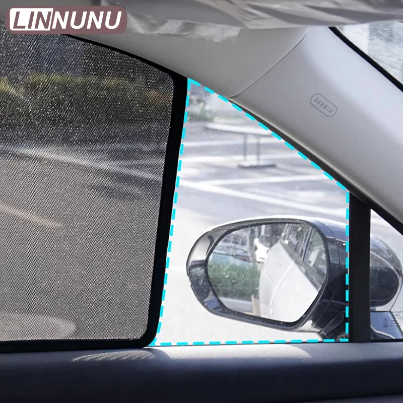 Фото LINNUNU автомобильный солнцезащитный козырек, магнитная занавеска для Leapmotor C10, солнцезащитный козырек на боковое окно, внешняя отделка, солнцезащитный козырек №5