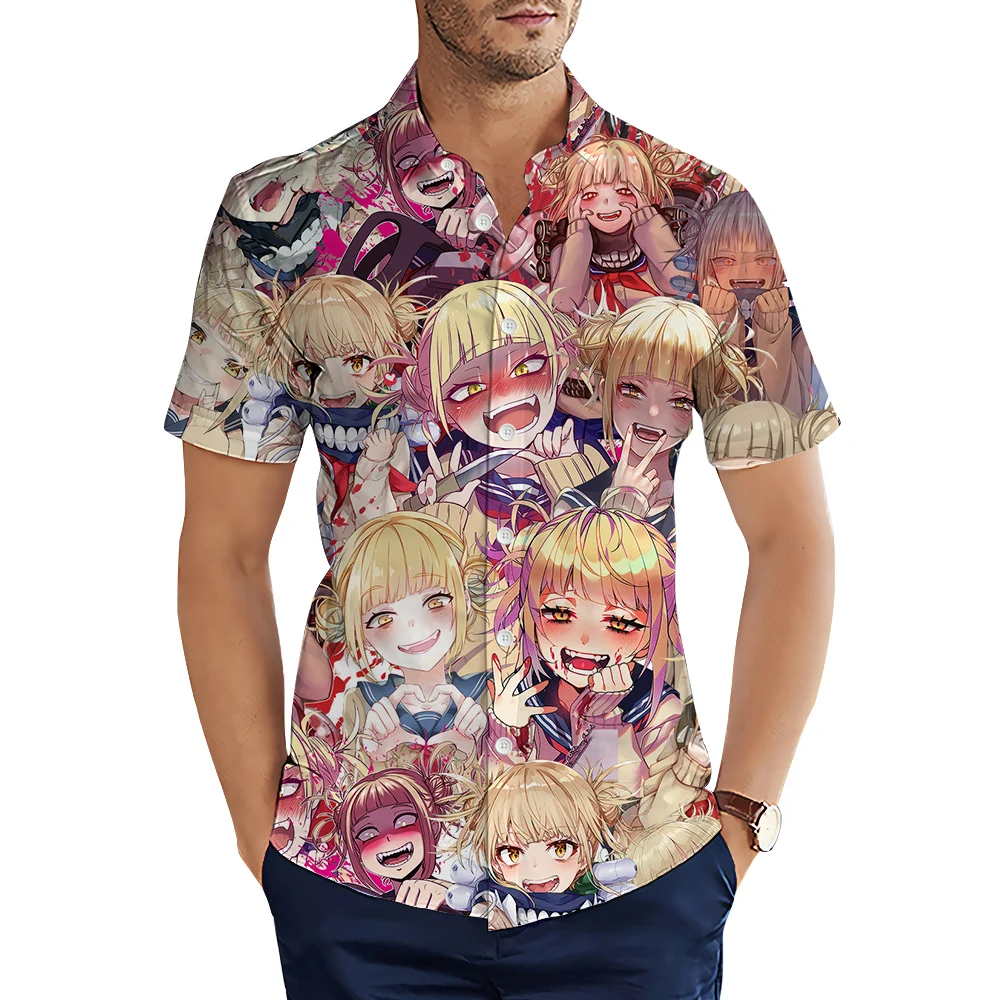 Мужские рубашки CLOOCL с рисунком аниме Моя геройская Академия 3D летние мужские