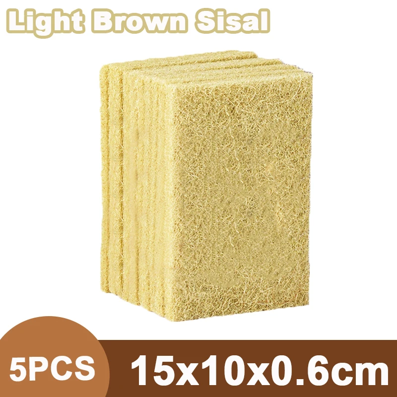 

5/10/20 Шт. Натуральные Сизалевые Губки Для Мытья Посуды, Экологичные Кухонные Мочалки Из Микрофибры Для Утвари И Кастрюль