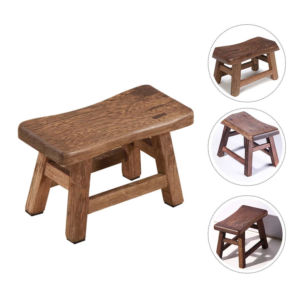 

Children's Stool Wooden Bathing Home Footstool Household Furniture Kid Stepping