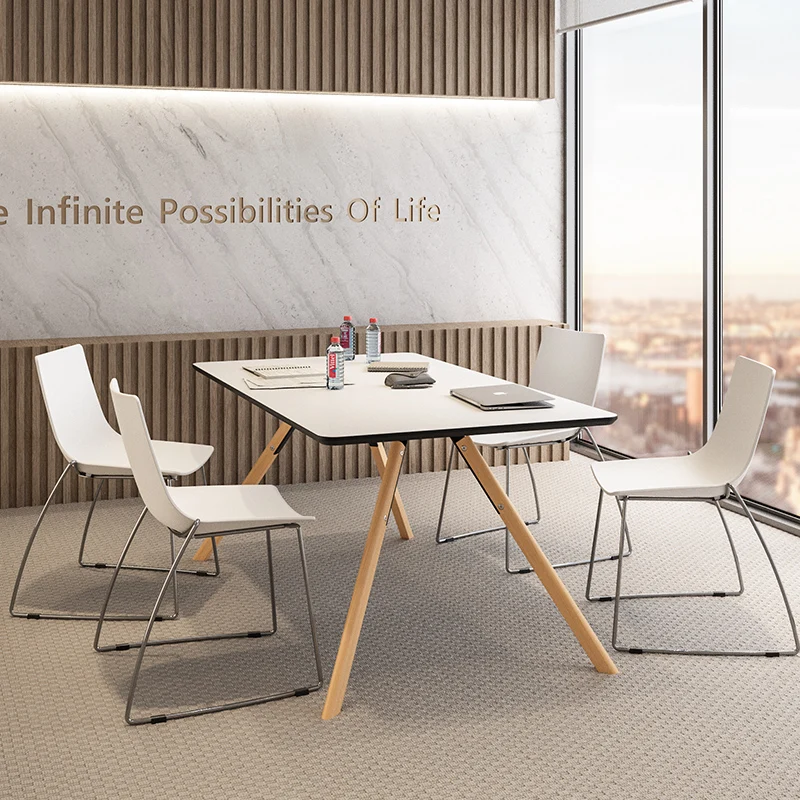 

YY Furniture Conference Chair Bow-Shaped Simple Office Chair Meeting Room I-Shape Chair