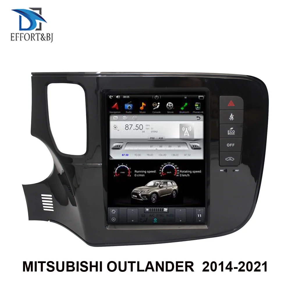 

Android 9.0 Car GPS Navigation 10.4" Tesla Style Screen For MITSUBISHI OUTLANDER 2014-2021 Auto Radio Player Head Unit
