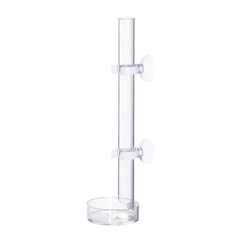 

Solid Clear Acrylic Assembled Shrimp Feeder Tube Tray for Fish Tank Aquarium Crystal Shrimp