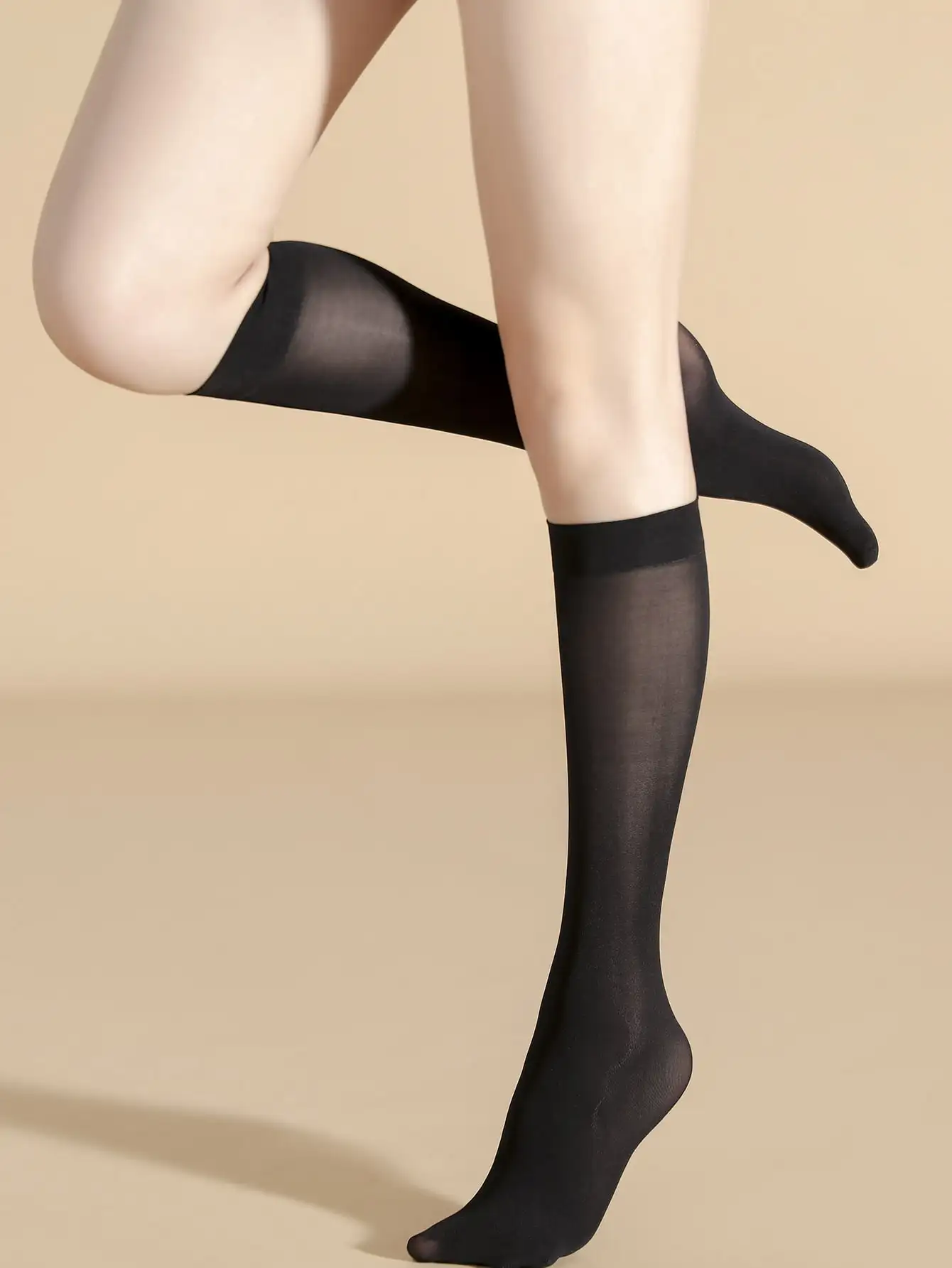 Ультратонкие Прозрачные Нейлоновые Чулки Для Девочек Дышащие Полосатые Носки До