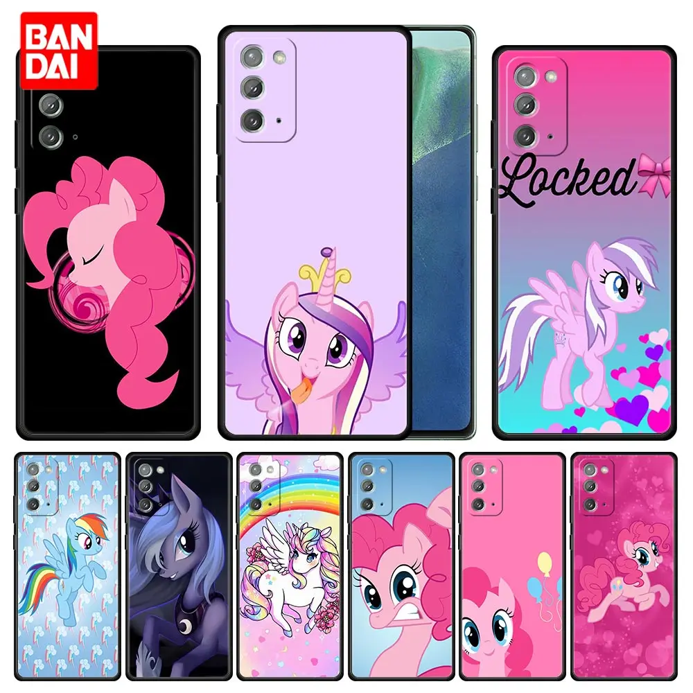 

Cartoon My Little Pony Cover Case for Samsung Galaxy Note 20 10 9 8 S21 S20 FE Plus Ultra Lite 4G 5G Bag Capa Armor