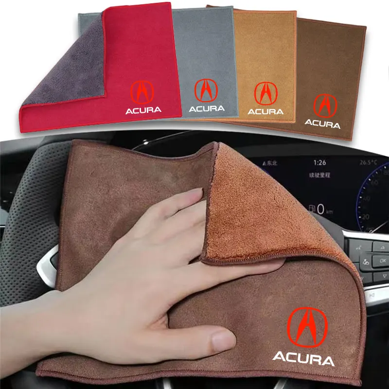 1 шт. тряпки для чистки автомобильных полотенец из микрофибры, автомобильные аксессуары для Acura RL Integra ILX TL TLX MDX RDX CL CSX RSX ZDX TSX NSX и т. д.