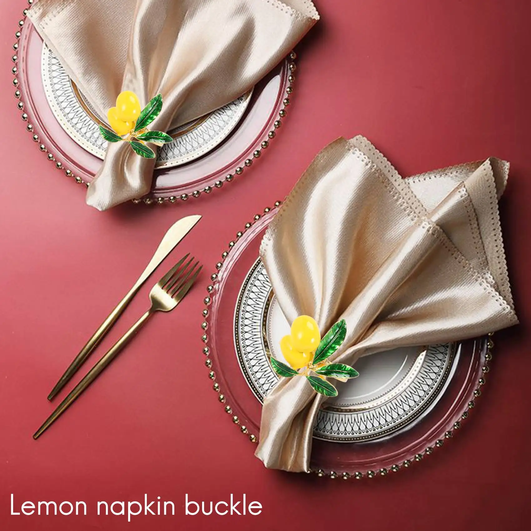 Набор из 8 колец для салфеток золотистый держатель украшение стола праздника