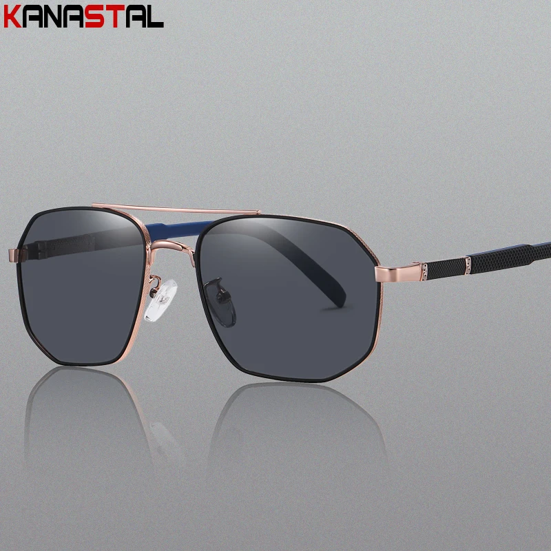 

Men's Polarized Sunglasses Women Sun Glasses Metal Polygon Eyeglasses Frames UV400 Driving Traveling Fishing Shade Eyewear Beach