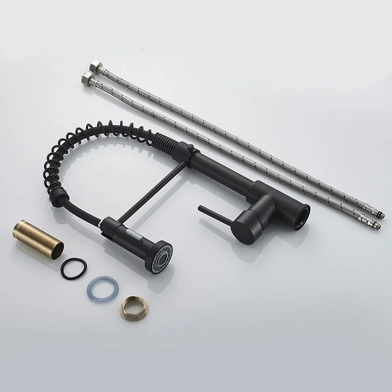 ROVATE кухонный кран с вытяжным распылителем однорычажный смеситель для раковины