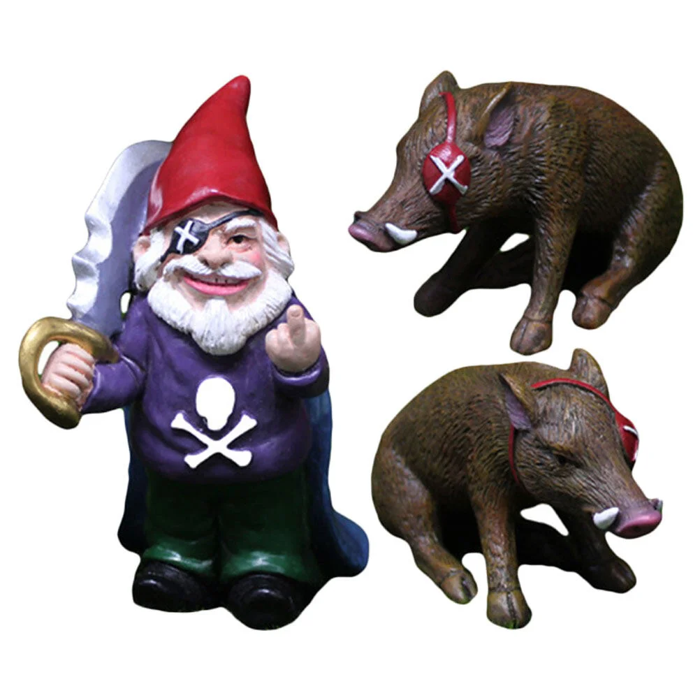 

Animal Outdoor Halloween Decorations Gnomes Garden Statue Crafts Home Funny Resin