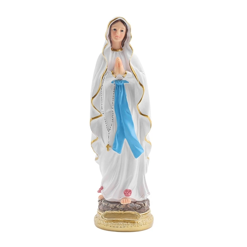 

12 Inch Catholic Blessed Mother Mary Statue Tabletop Ornaments Resin Figurines