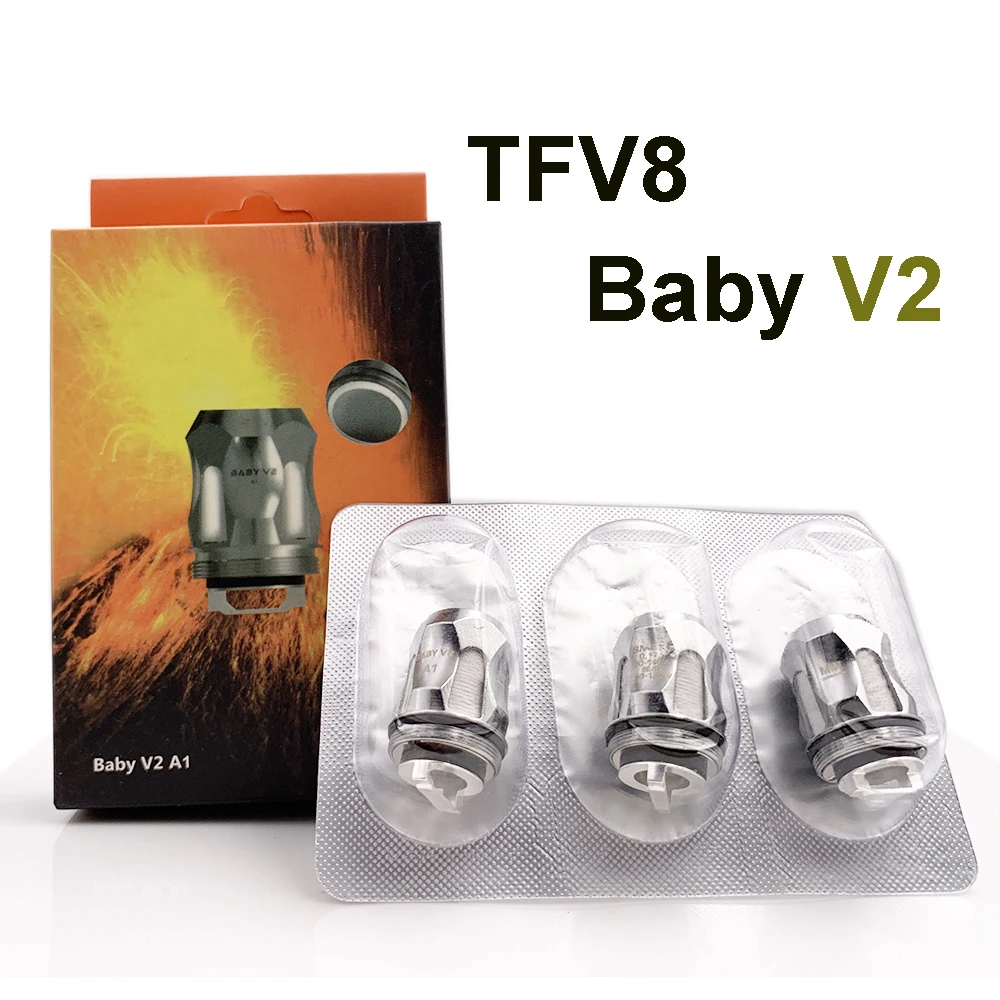 

CosVape 3pcs/box TFV8 Baby V2 Atomizer Coil 0.17ohm A1 Coils Head for TFV12 Baby Prince Tank Stick V9 Mag Grip Vape Mod Kit