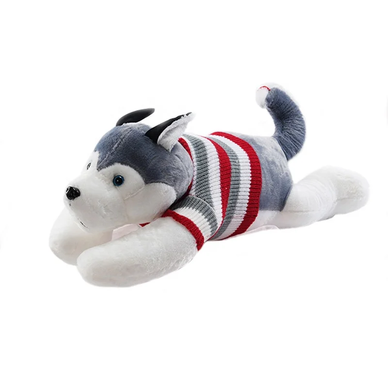 

Soft Animal Husky Massage Pillow Shiatsu Body Neck Pillow Massager For Christmas Gift