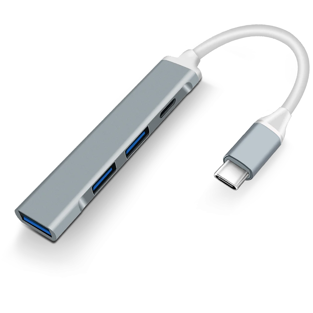 

4 Ports USB Hub 3.0 High Speed USB Hub Splitter Adapter for PC Laptop Peripherals Accessories