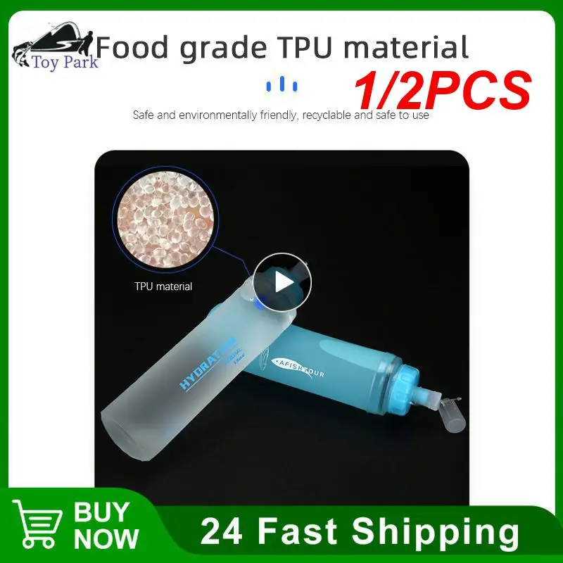 

1/2 шт., силиконовые складные бутылки для воды