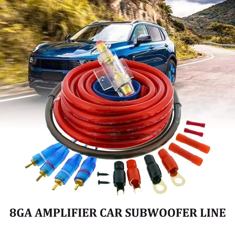 

Awg 8 Amplifier Power Cable Amplifier Subwoofer Cable Set Cable Kit Car Hifi Subwoofer Cable Car Accessories