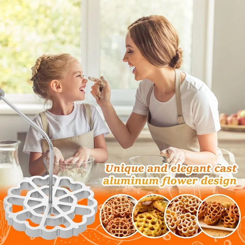 Форма для Bunuelos с деревянной ручкой алюминиевая форма приготовления печенья