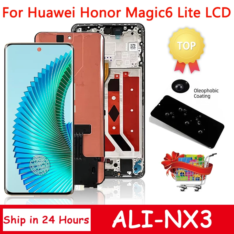 6 78-дюймовый AMOLED для Honor Magic6 Lite ALI-NX3 замена ЖК-дисплея HUAWEI Magic ЖК-дисплей с цифровым