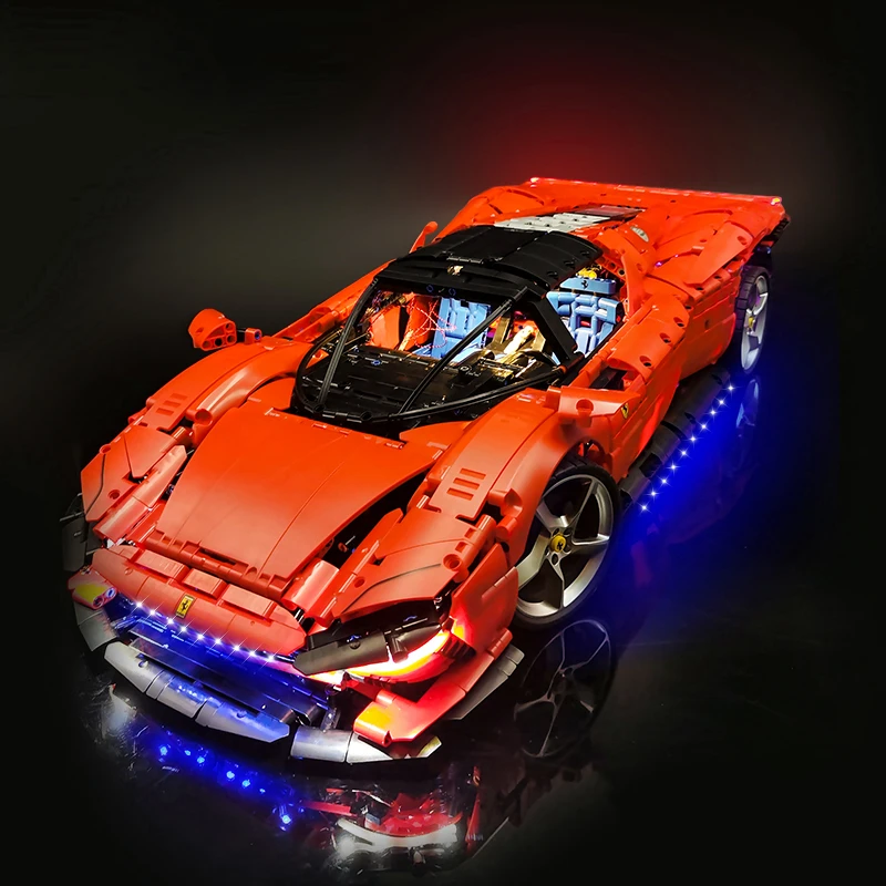 Новинка в наличии аксессуары для конструктора LEGO Ferrari Daytona SP3 совместимы с 42143