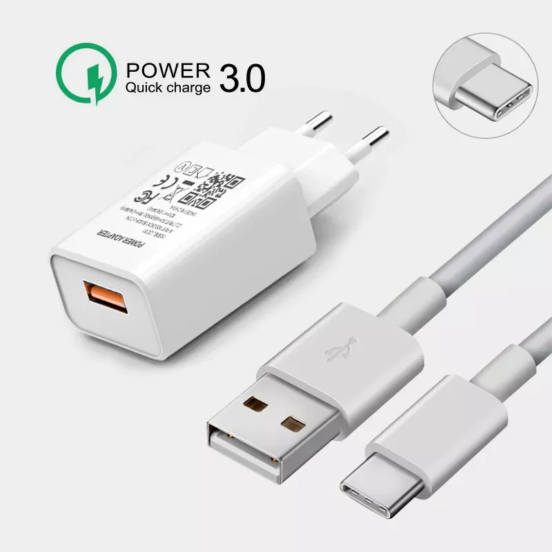 

Quick Charge 3.0 For Samsung Galaxy A11 A21 A31 A41 A51 A71 A81 A91 M11 A21S M21 M31 M12 M51 Fast Charger USB C 3A Cable Abapter