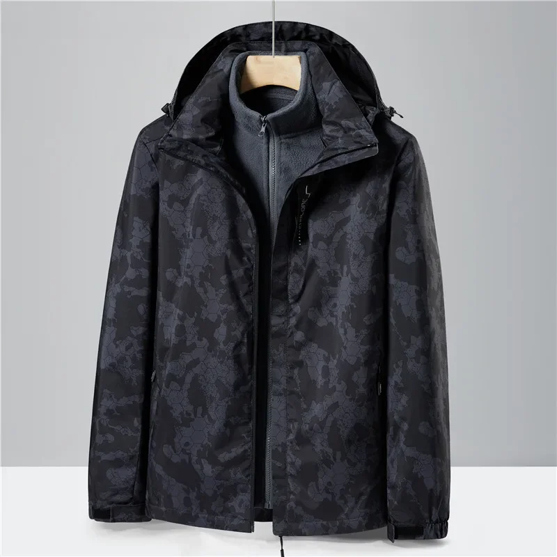Осенне-зимняя теплая куртка камуфляжного цвета для него и мам женская мужская