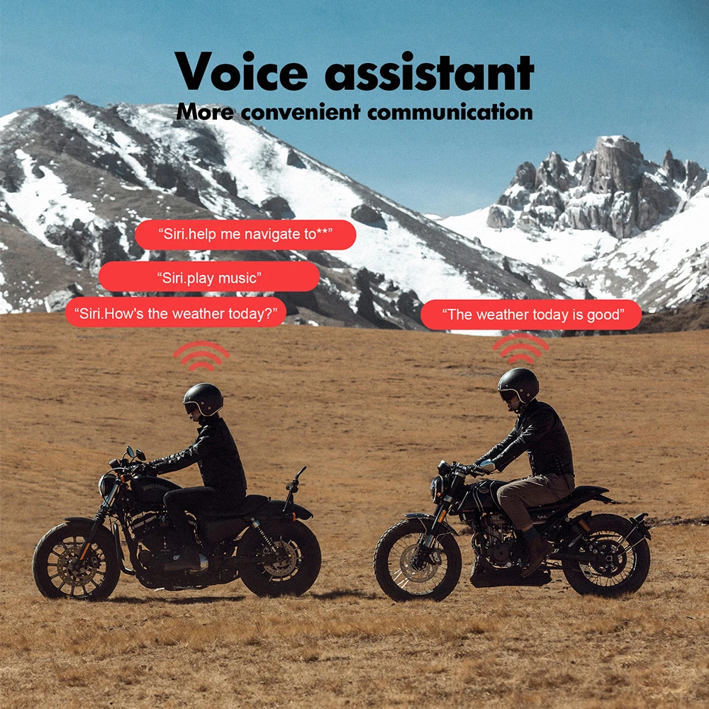 Bluetooth 5 3 гарнитура для мотоциклетного шлема беспроводной комплект громкой связи