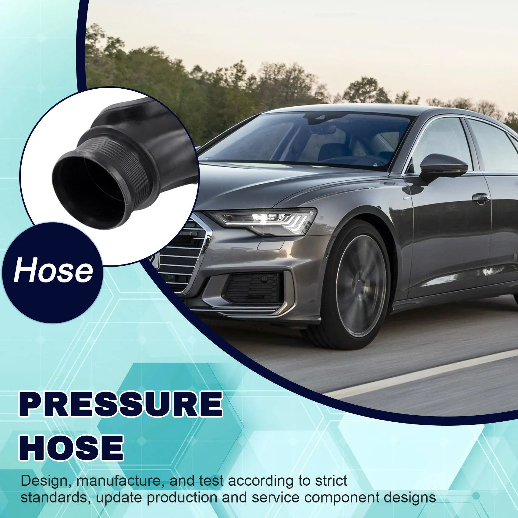 Для Audi A6 C7 2.0L 2012-2018 карта двигателя автомобиля шланг давления интеркулера 4G 0145673 Q