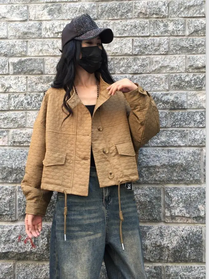 Большие размеры 2024 осенняя новая уличная персонализированная карманная