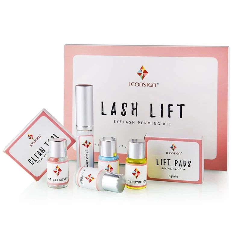 Iconsign Lash lift Kit Makeup Semi-Permanent Eyelash Lifting Perming Lotion Fixation Glue Lasher Beauty Salon Home Use Pro Kit