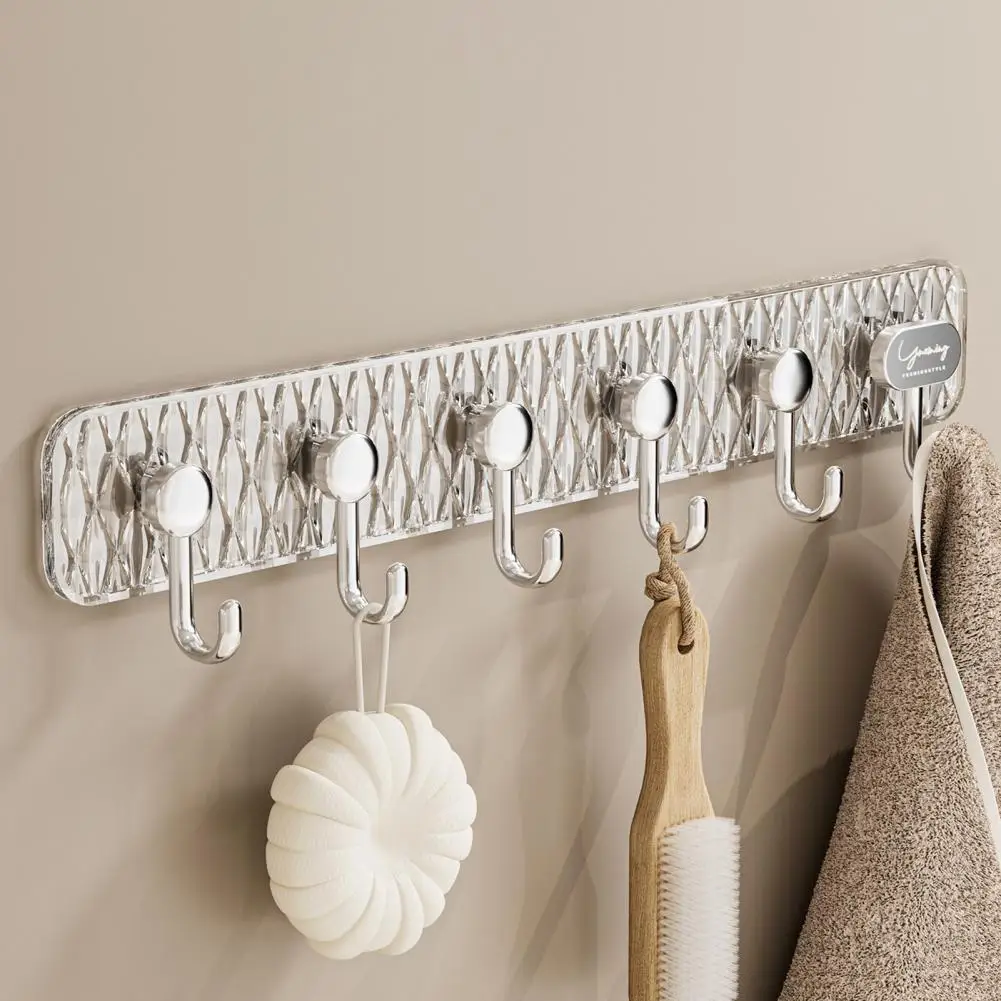 

Wall Hook Hanger Punch-free Wall Hooks Multifunctional Storage Hanger for Clothes Towels Supplies Heavy-duty Wall Hooks