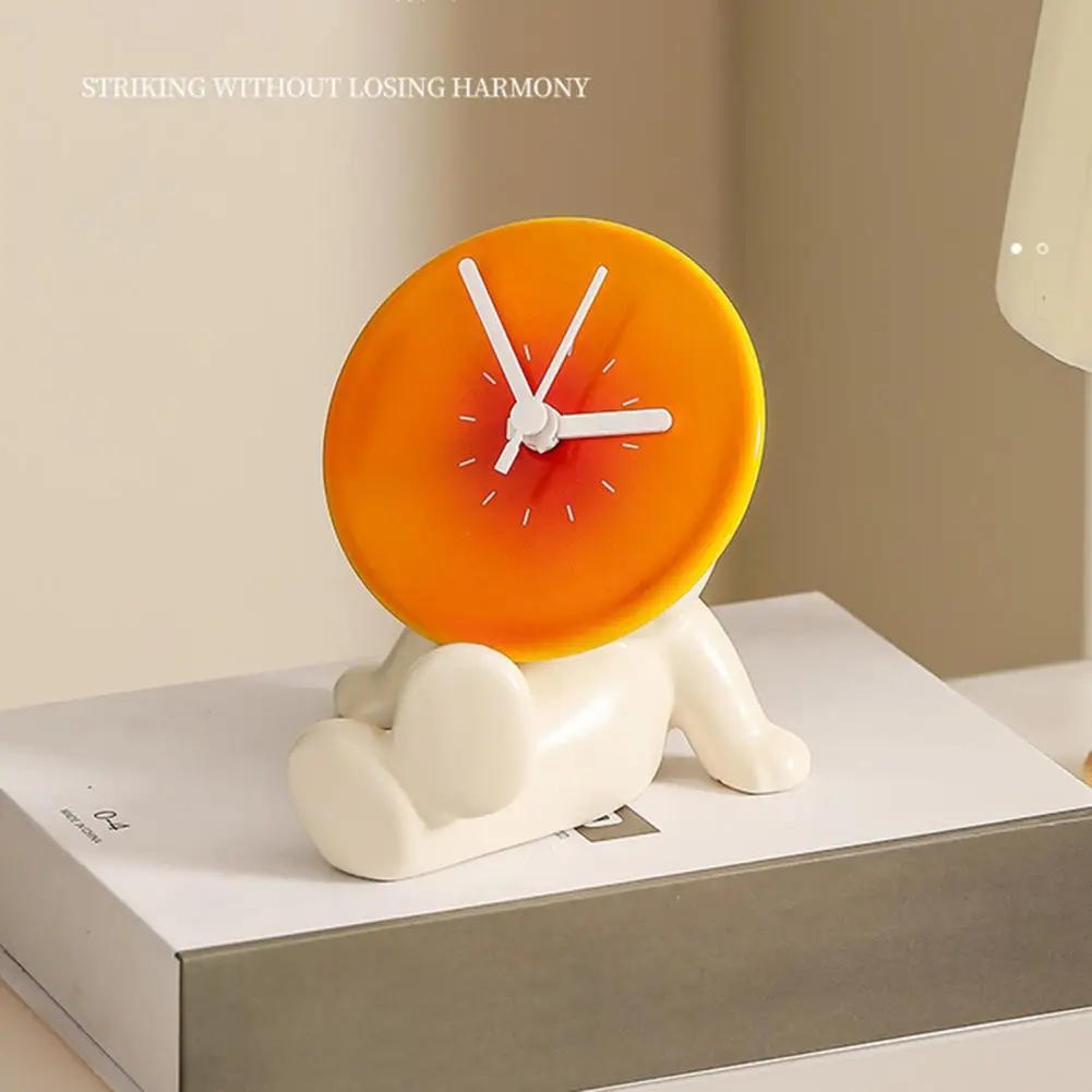 Мультяшные настольные часы тихие закат Керамические с подставкой бесшумные для