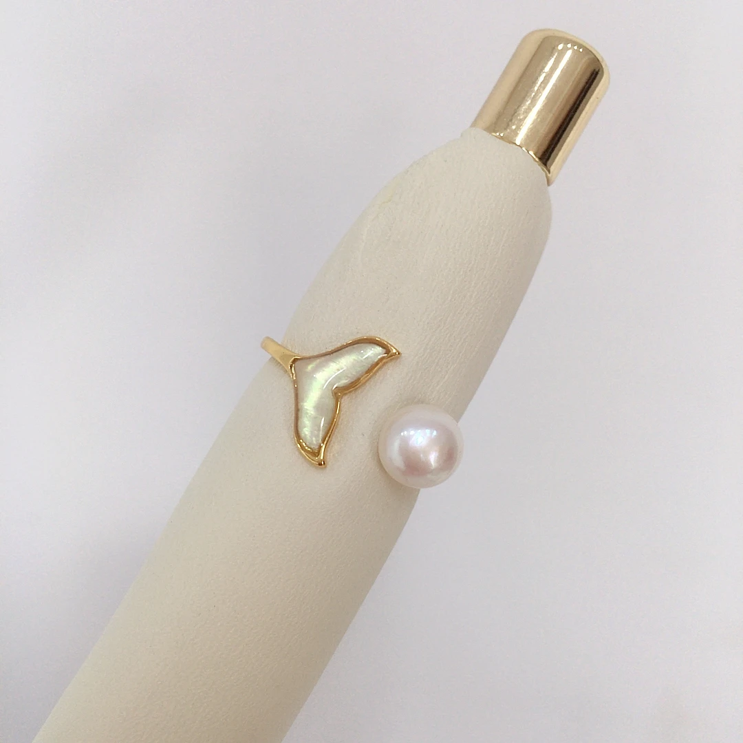 ZHBORUINI 2024 100% высококачественное кольцо с натуральным пресноводным жемчугом