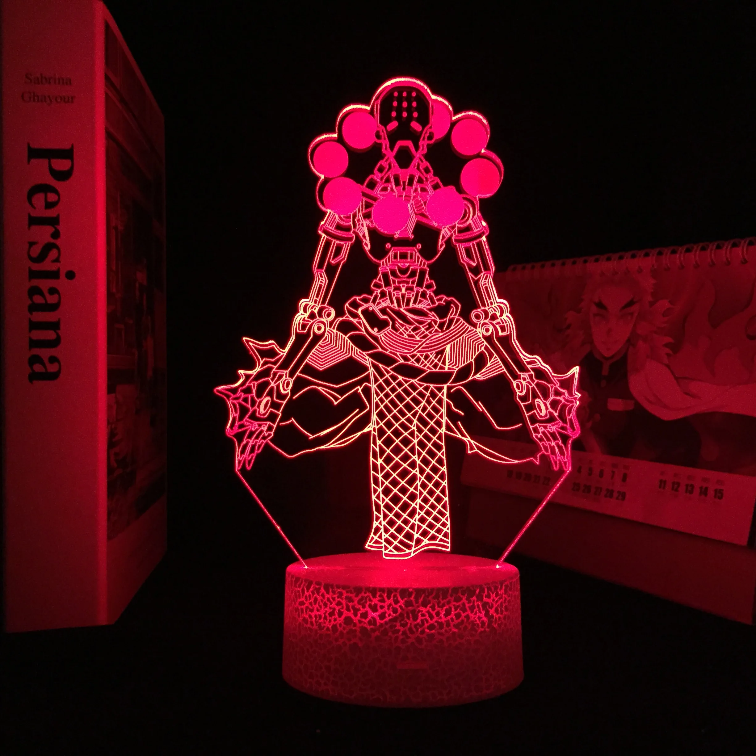 

Tekhartha Zenyatta Wandering Mechanical Monks Overwatch Lamp for Gift LED Night Light Hero Adventurer 3D LED Lamp Remote Gift