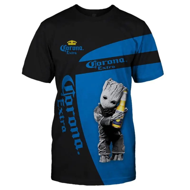 Футболка Miniso 2024 с 3D принтом грута мужская летняя футболка для езды на велосипеде