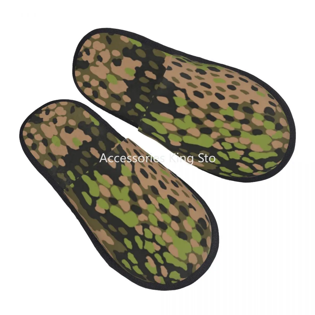 

Memory Foam Slippers Women Comfy Warm Germany Arm Military Camouflage House Slippers