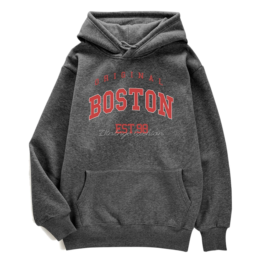 

Оригинальная спортивная одежда Boston Est.98 с буквенным принтом, мужской Корейский облегающий спортивный костюм, повседневный спортивный топ, стандартная одежда оверсайз