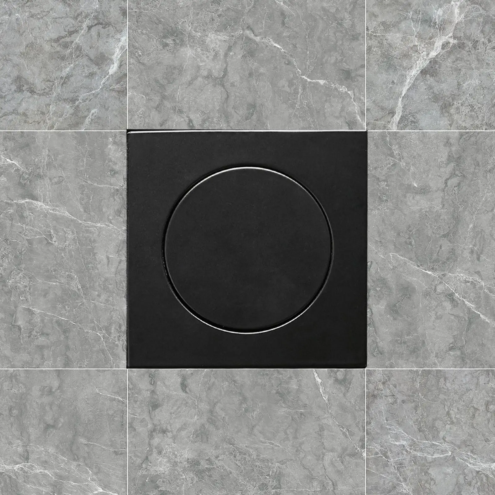 

Copper 4 inch Shower Floor Drain with Tile Insert Grate Anti Clogging Accessories