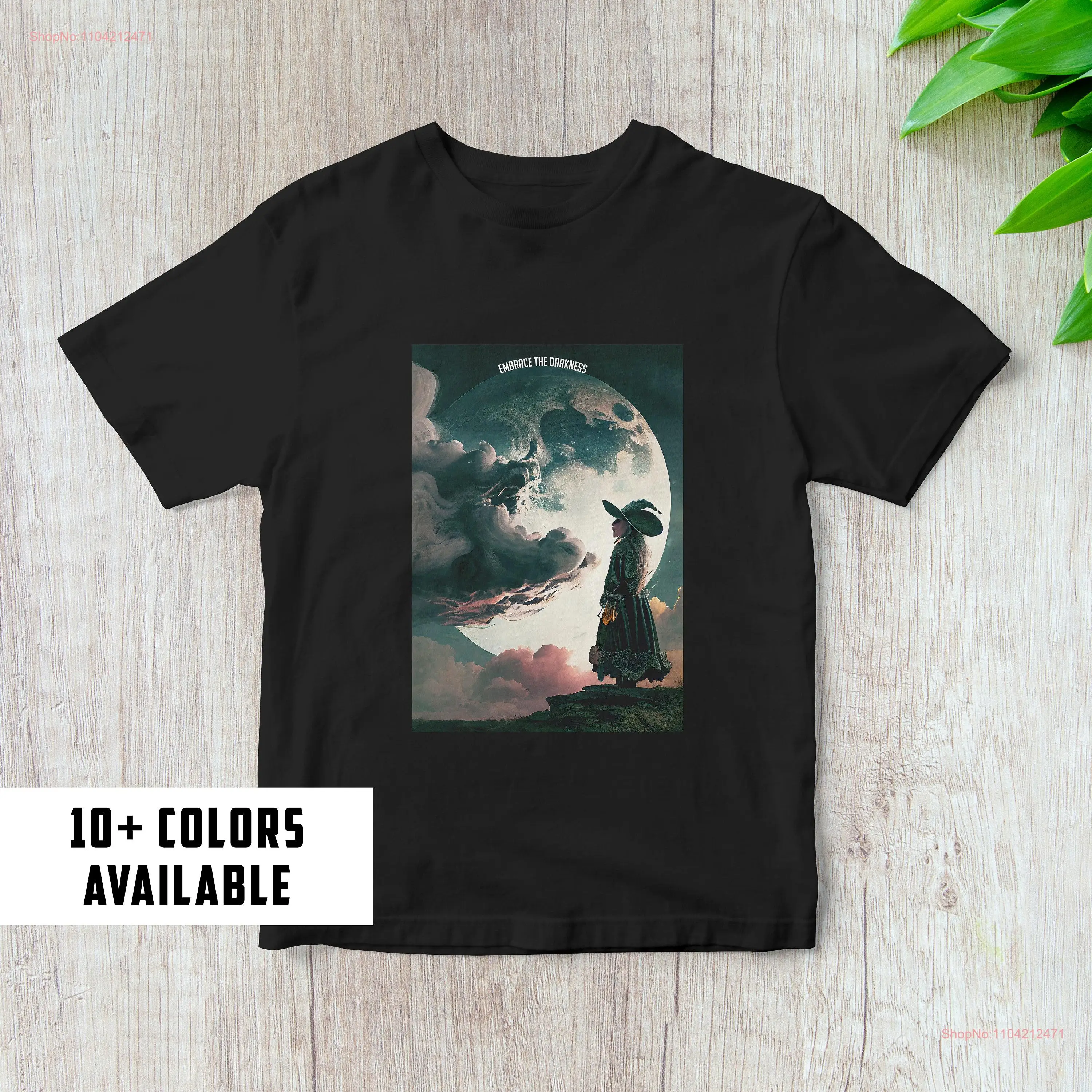 Футболка ведьмы в готическом викторианском стиле с длинными или короткими