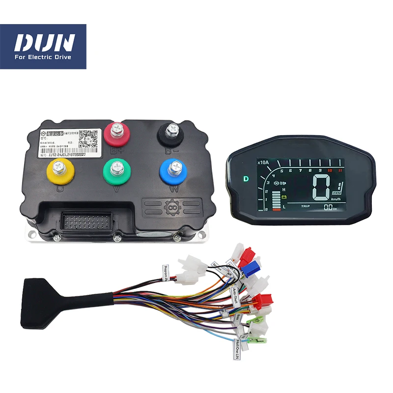 

3KW-4KW 190A 72V ND72360 BLDC Programmable Motor Controller Fardriver with ONE-LIN DKD Display For QS Spoke E-Bicycle