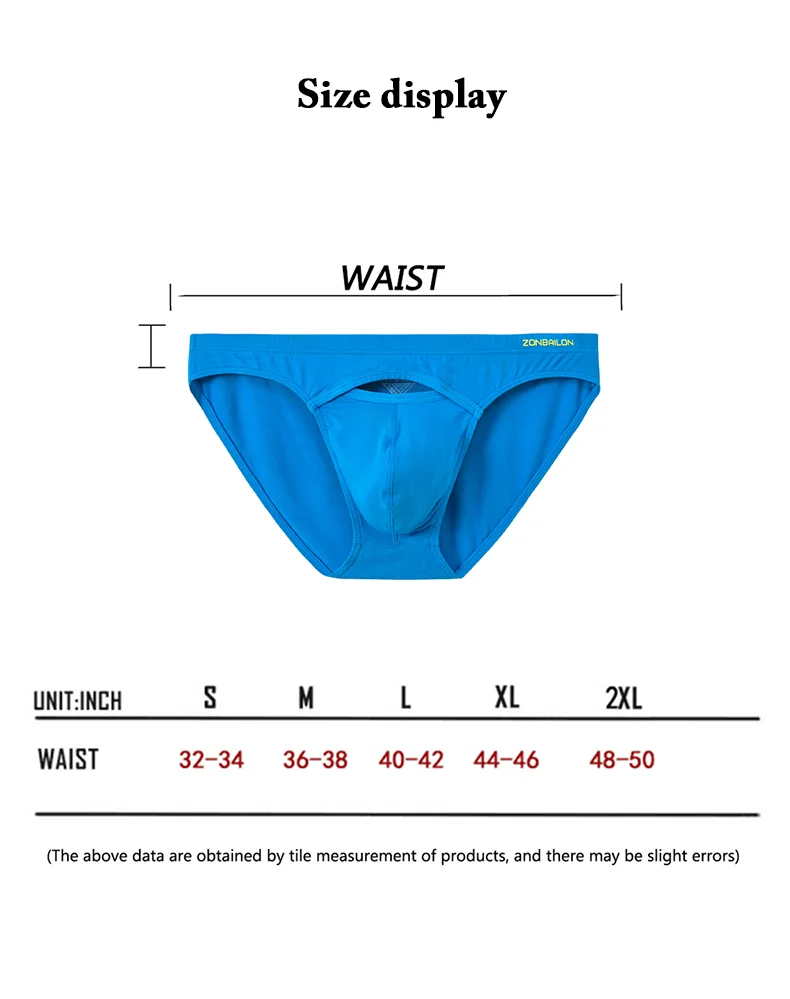 Men Panties Bamboo Fiber Male Soft Comfortable Briefs Men's Sexy Bikini Solid Color 3 PCS