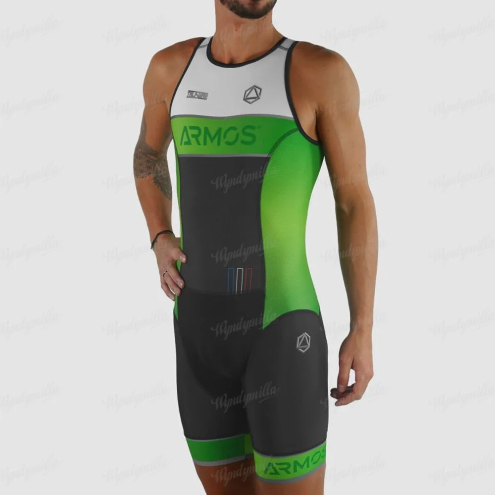 

Sila Men's Running Sleeveless Jumpsuit Cycling Jersey Swimwear Custom Summer Roller Skating Clothing Triathlon Racing Suit 2022