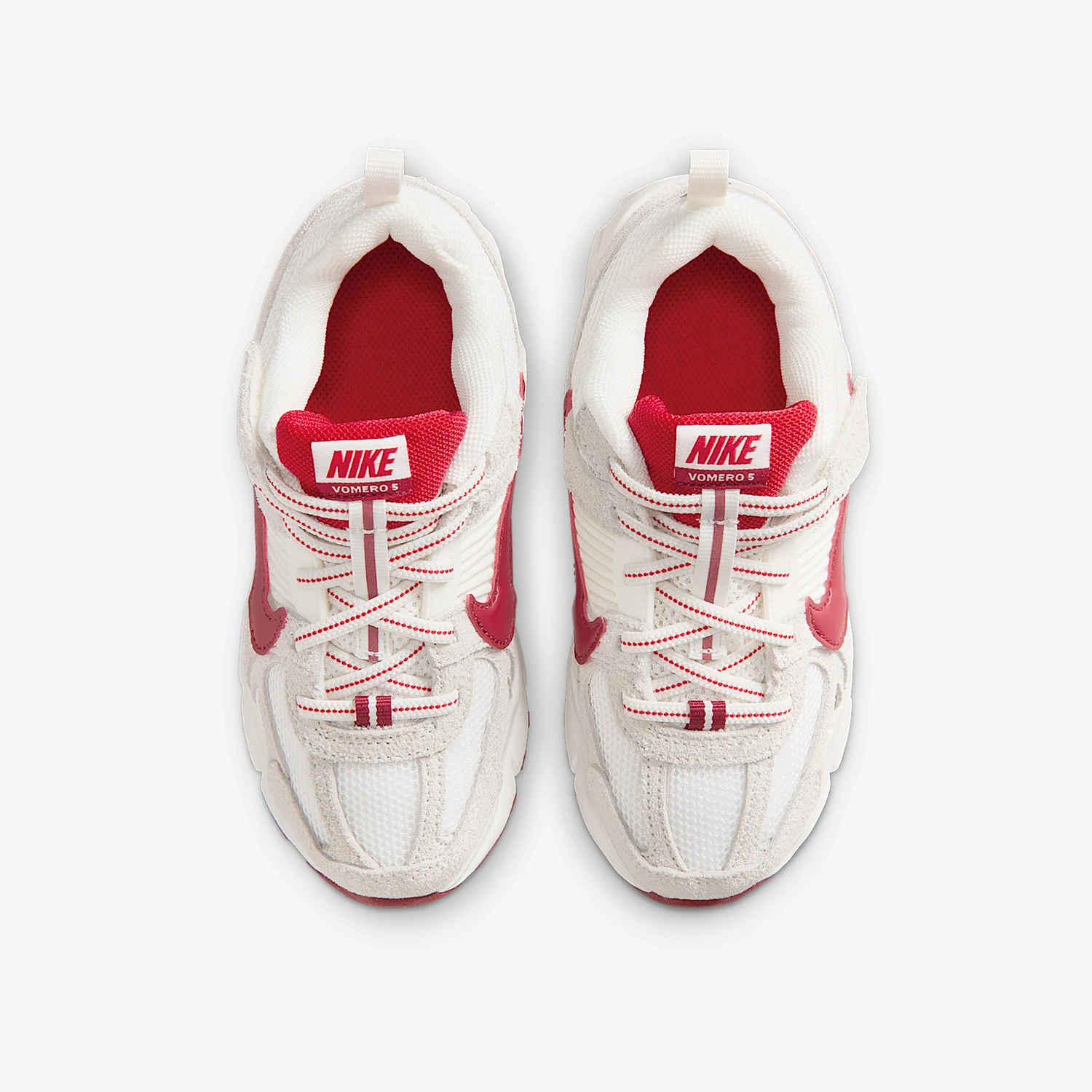 Фото Оригинальные детские низкие дышащие кроссовки Nike Vomero 5 из сетчатого материала, модель IO9259-100. №4