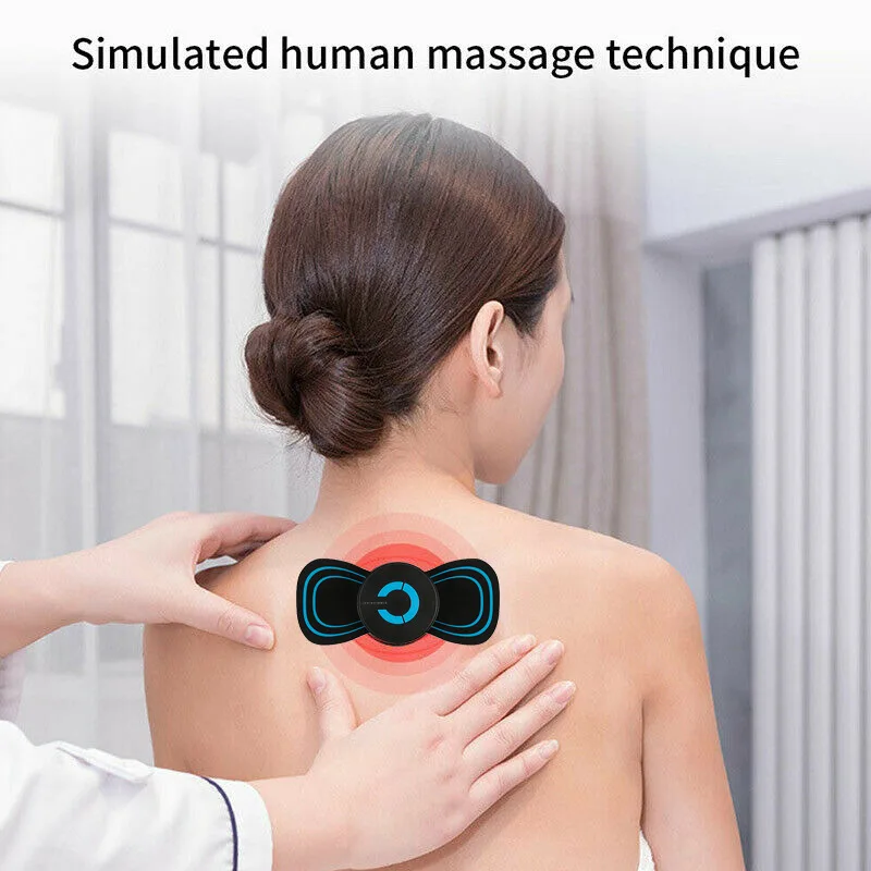 

Ems Massager Small Neck Shoulder Massager 6 Modes Muscle Pain Relief Shoulder Relaxation
