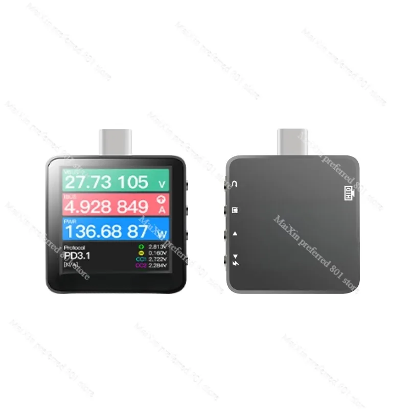 Фото Тестер протоколов быстрой зарядки KM003C 240W PD3.2 с функцией измерения мощности №2