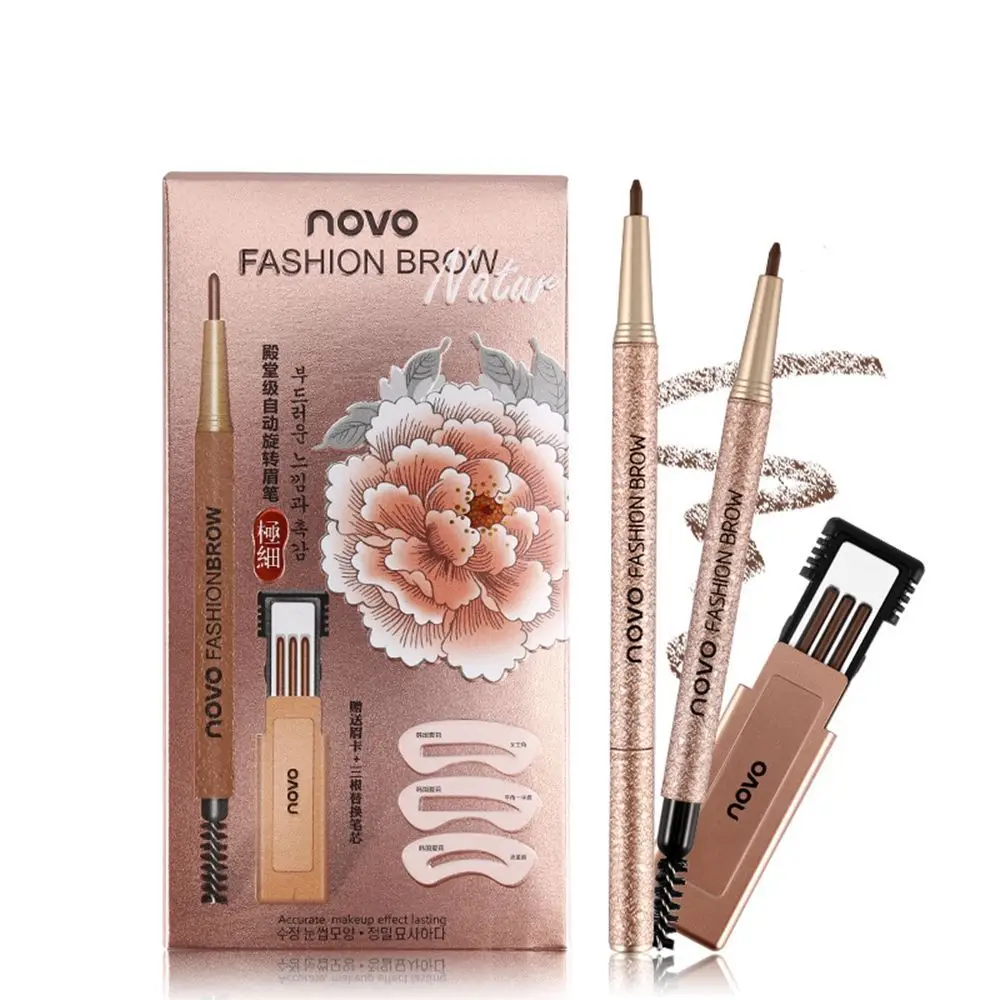 Longlasting Waterproof Eyebrow Template Kit Natural Professional Eye Makeup Tool