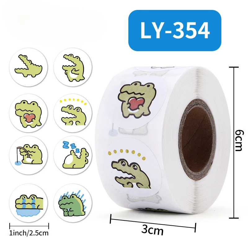

Милые животные наклейки крокодил бумага 100-500 шт