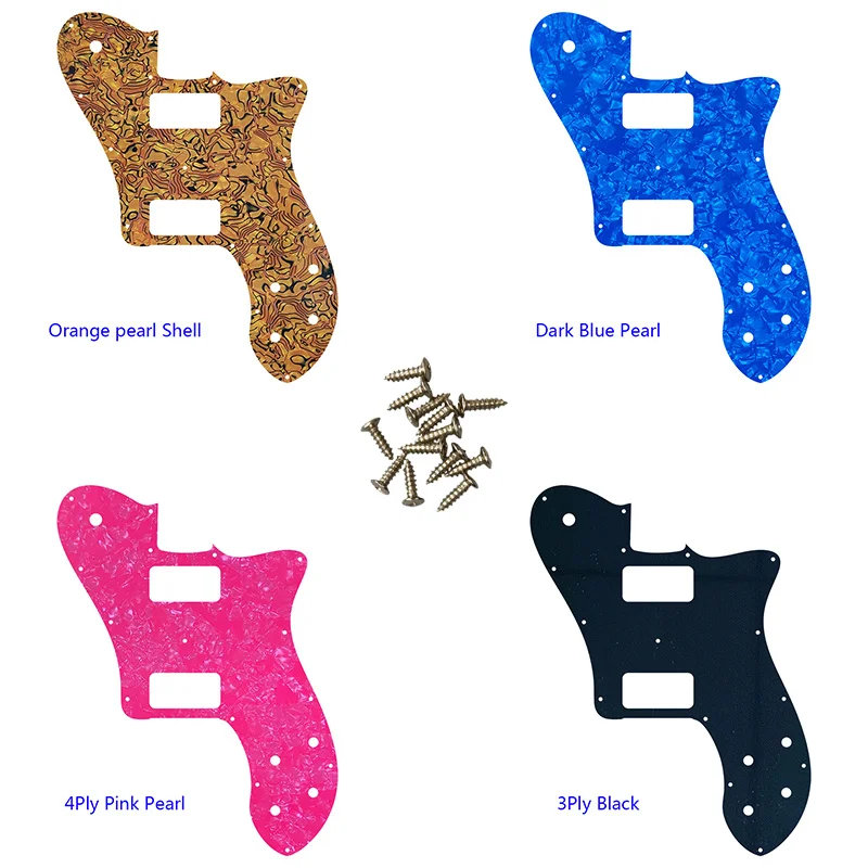 

5pcs Custom Guitar Parts - For US FD 72 Tele Deluxe Reissue Guitar Pickguard With TV Jones Humbucker Replacement