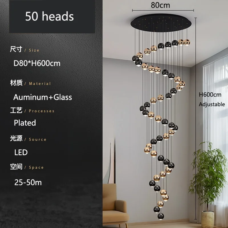 

Подвесной светильник NORMICHY LED, золотой/черный, алюминий+стекло