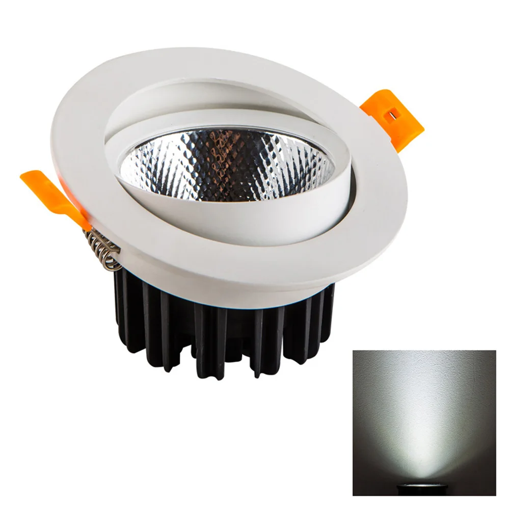 

Office Garden Round High Brightness Ceiling Lamp Adjustable Energy Saving COB Decoration Mild Led Light Anti Glare Home Recessed